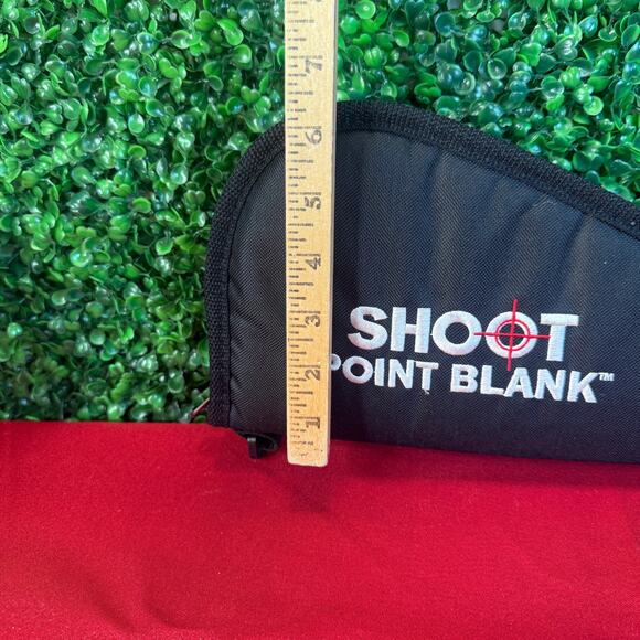 Shoot Point Blank Soft Pistol Case Small Black Gun Travel Case Bag - Picture 5 of 10